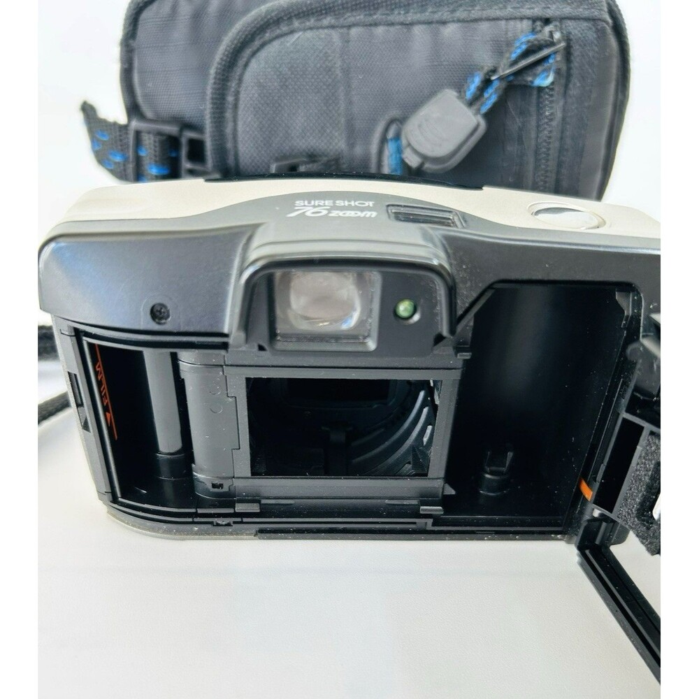 Canon Sure Shot 76 Zoom 35mm Camera SAF Point & Shoot Film Flash Tested & Works - Picture 5 of 7